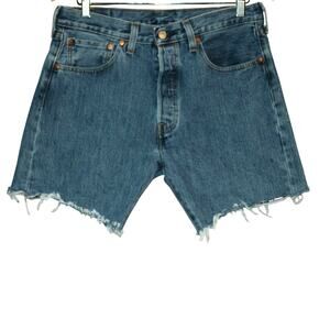 Levi's 501 Shorts Raw Seam Size 32